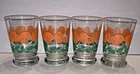 Vintage Anchor Hocking Orange Juice Glasses Set of 4