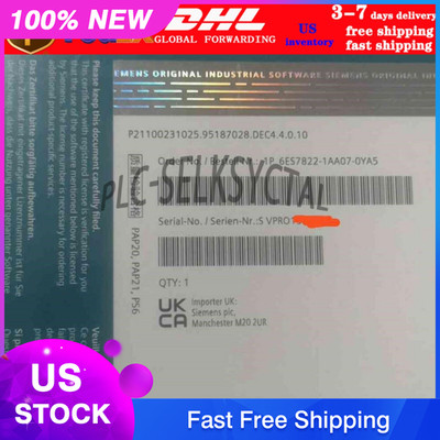 New Siemens 6ES7822-1AA07-0YA5 STEP 7 Professional V17 6ES7 822-1AA07-0YA5