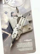 F-22 Jet Fighter Aircraft Tag ( Genuine Scrap Inside )