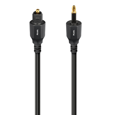 AudioQuest Pearl Optical 3.5mm Mini M Toslink Fiber-Optic Cable (1x Male Tosli