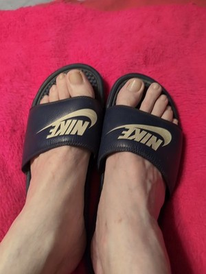 Nike Benassi JDI Navy Blue Slide Sandals Men s Size 11 (343880-403)