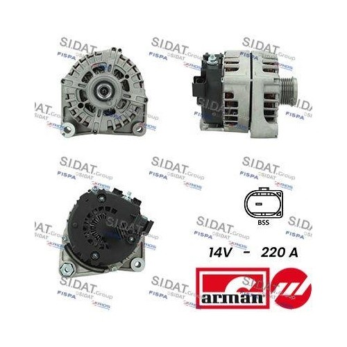 Alternateur Sidat A12VA0514AS pièce rechange électricité moteur Bmw