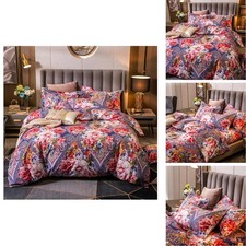 ABREEZE Colorful Floral Duvet Cover Queen 100 Cotton Flower Duvet Cover 3