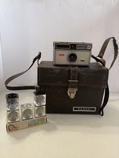 Vintage Kodak Instamatic 104 Camera Safari Case Flash Cubes 126 Film
