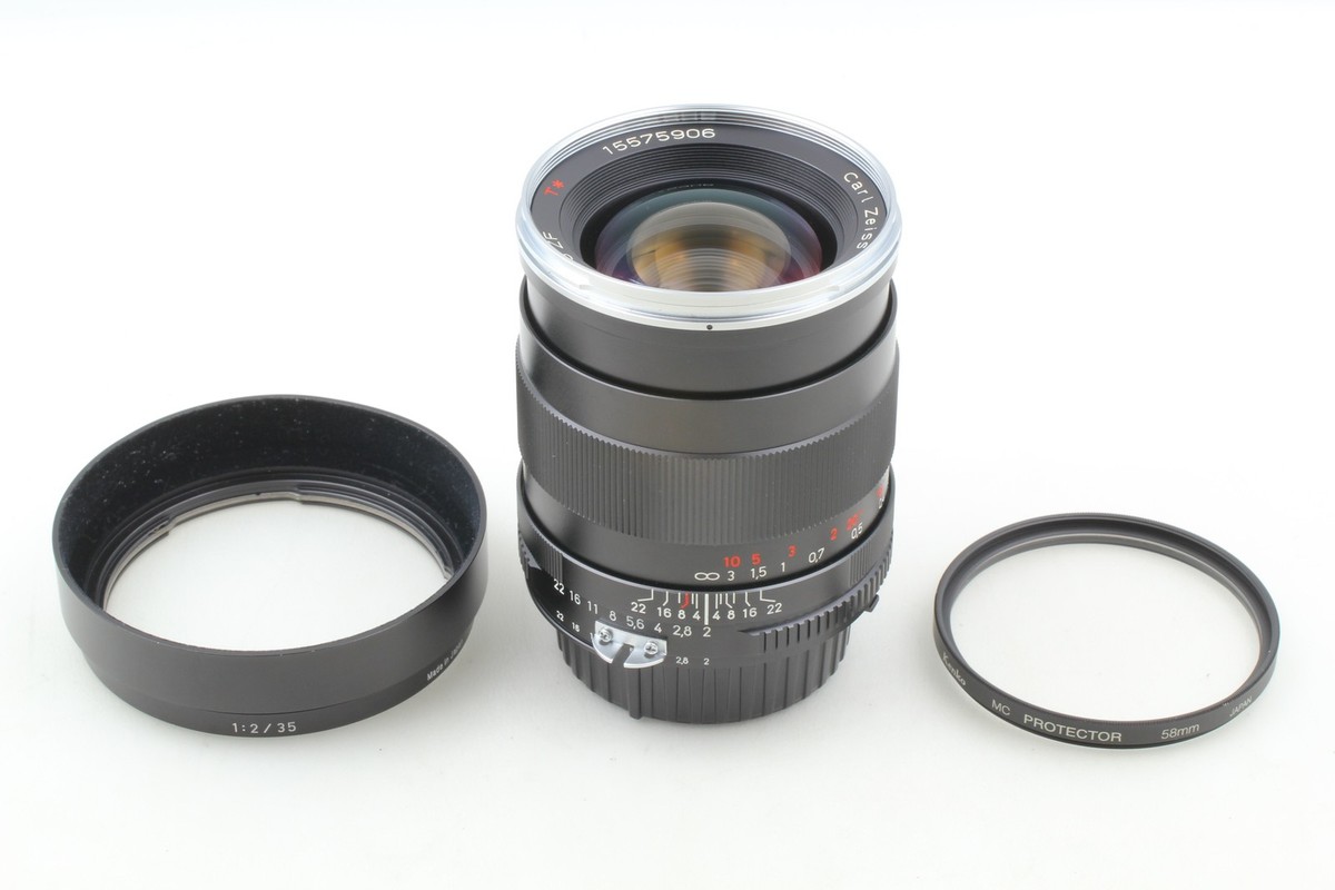 Almost Unused/ Hood] Carl Zeiss Distagon 35mm f/2 ZF T* Nikon F