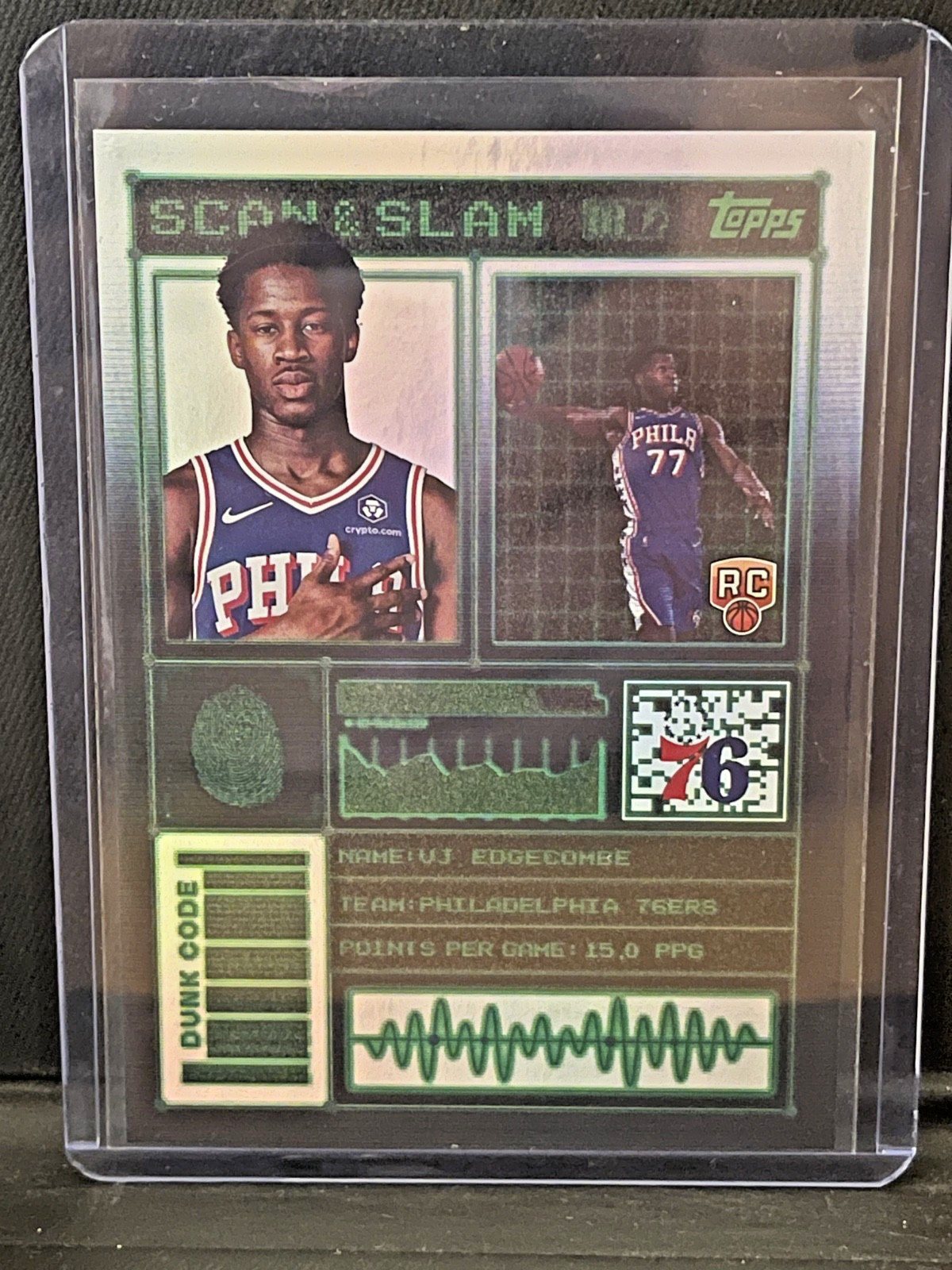 2025-26 Topps - Scan and Slam VJ Edgecombe #SS-28 (RC)