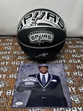 Kawhi Leonard Rookie Signed 2011 NBA Draft Basketball & Auto Photo MeiGray JSA