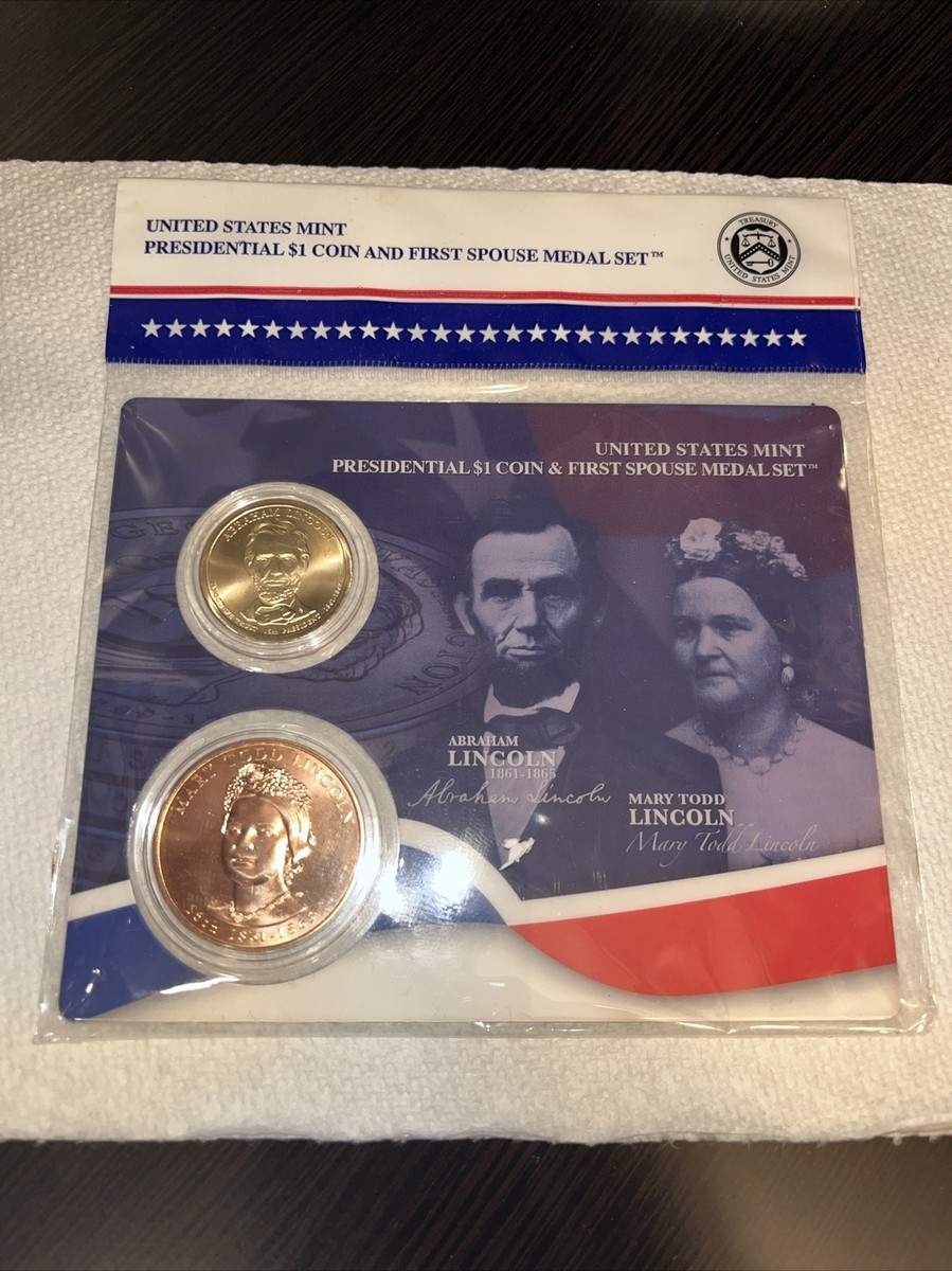 マ*s様 米国セット PASSPORT OF COIN COLLECTIO US Mint Presidential Coin & 1st Spouse Medal Set Abraham/Mary