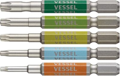 New VESSEL 40V Compatible Single Head Torx Gosai Bit Set of 5 GS5P-33 from Japan