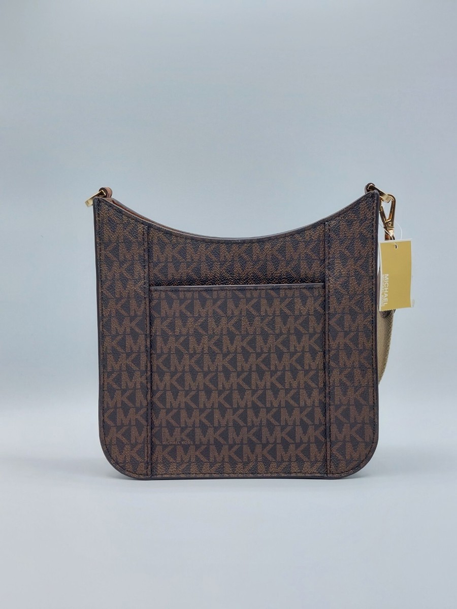 Michael Kors 35S1G7BM1B BROWN Briley Small Logo Messenger Bag | eBay 