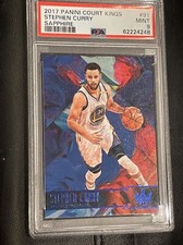 2017 PANINI COURT KINGS STEPHEN CURRY SAPPHIRE (#05/25)