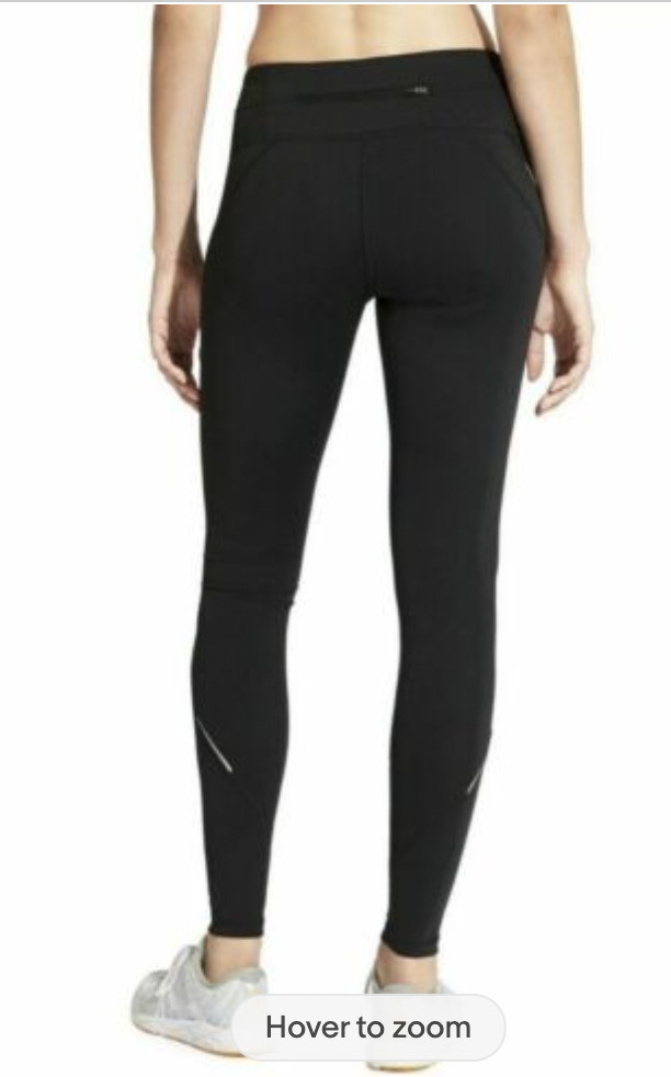 ATHLETA POWDER PEAK Tight Leggings XS 2 4 Black Runn… Gem