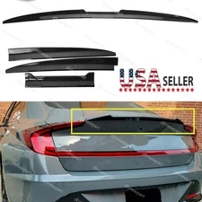 Carbon Fiber Rear Roof Trunk Spoiler Lip Tail Wing For Hyundai Sonata Sedan