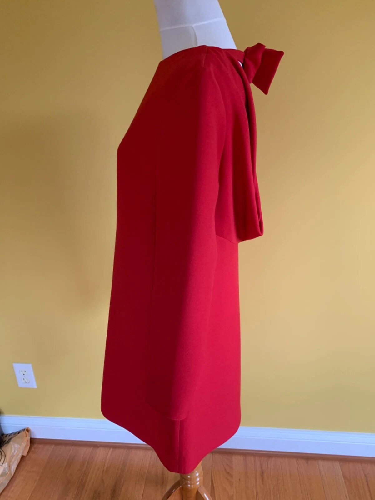 Abito Valentino rosso lana seta indossato una volta taglia 6