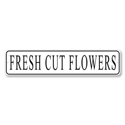 Fresh Cut Flower Shop Sign