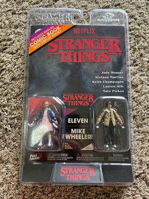 Mcfarlane Stranger Things Page Punchers Eleven and Mike Wheeler 3'' New