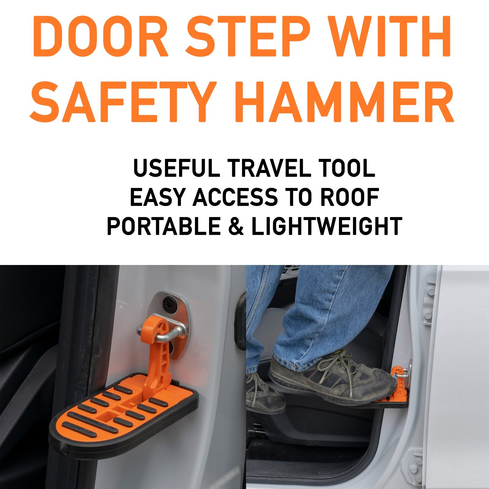 Car Door Latch Pedal Step – Easy Roof Access for Roof Racks, Rails & Boxes