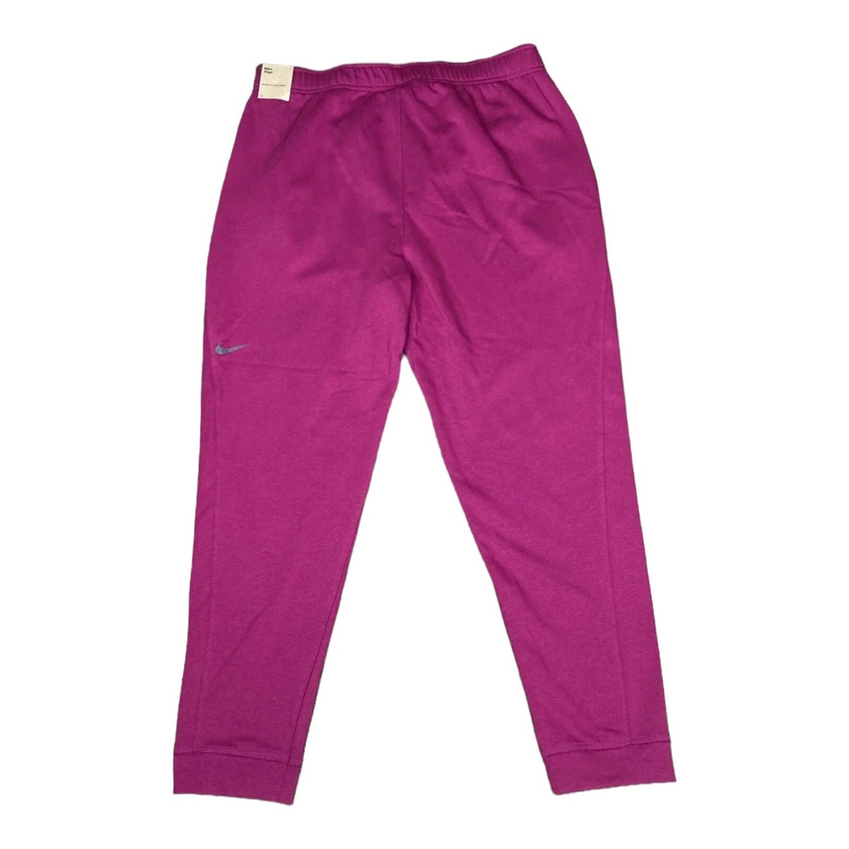 Nike Yoga Sweatpants Men Sz L Pink Fuchsia Therma-Fit Taper