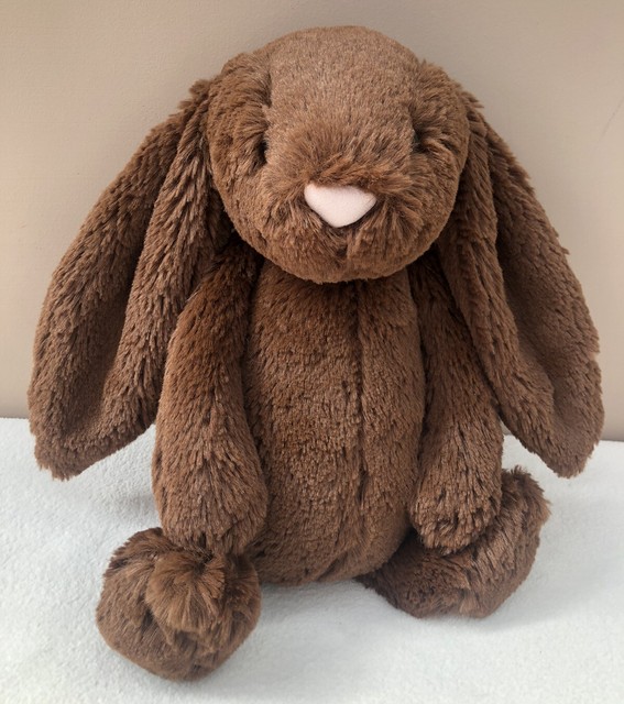 Jellycat Small Bashful Chocolate Bunny Rabbit Soft Toy for sale online