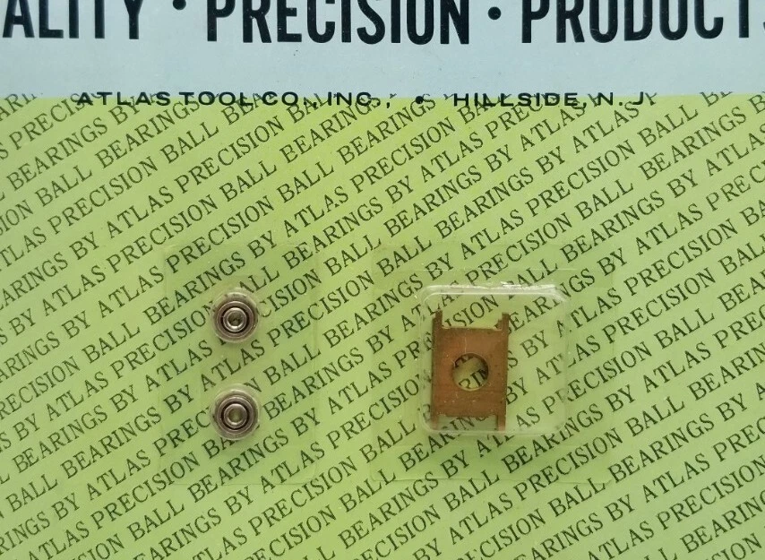 Rodamientos de bolas y placas de rodamientos ATLAS para chasis de coche ranura OEM para AT-206 AT-208 NOS Foto 3 de 4