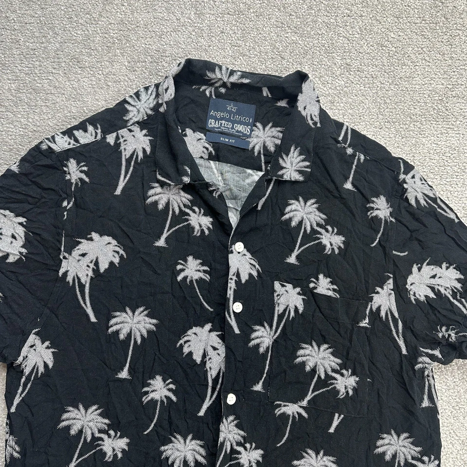 HAWAII Hemd Hawaiishirt Floral G-L Magnum Rockabilly Hawaiianer 19519 Schwarz - Bild 2 von 4