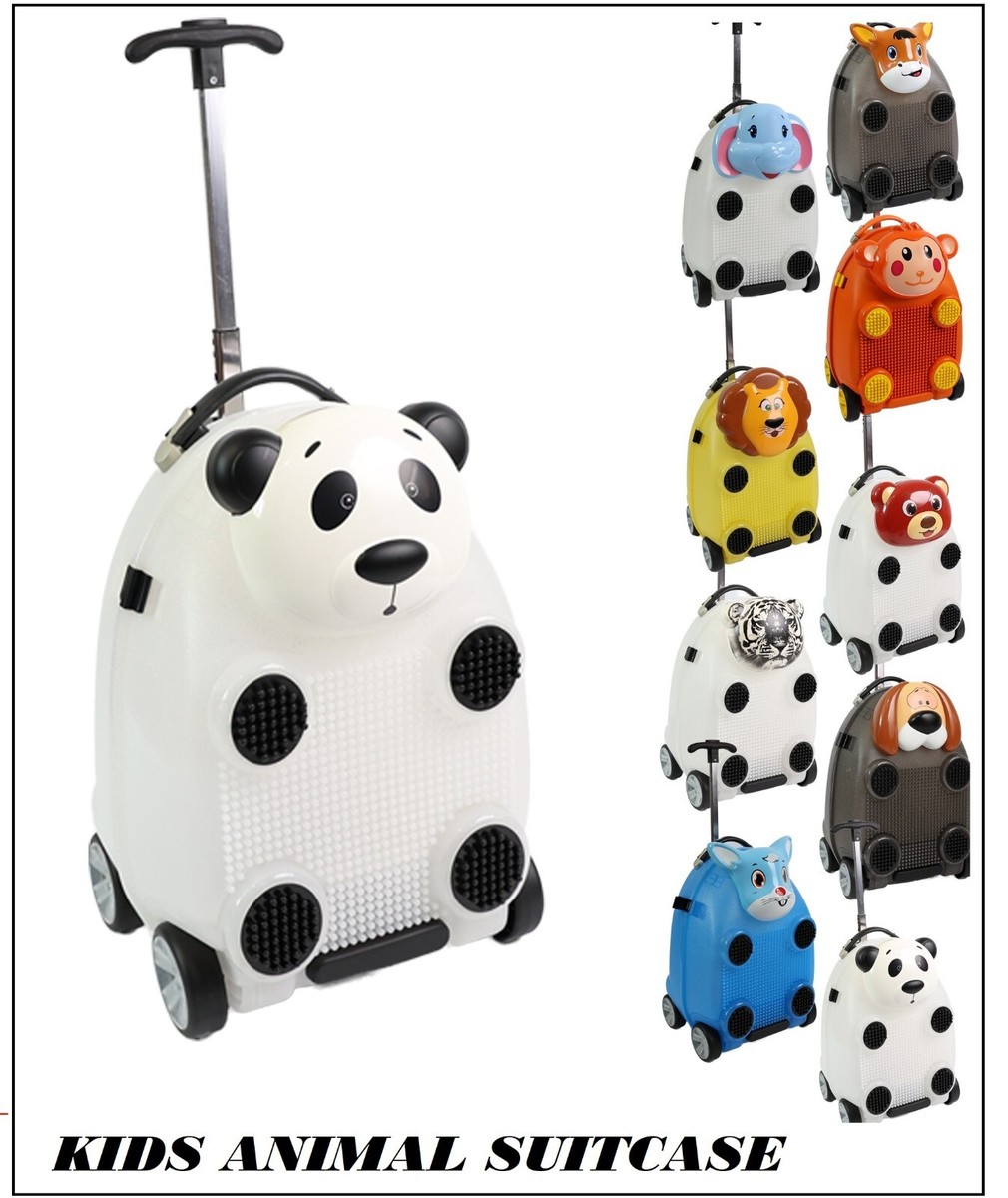 Kids Suitcase On Wheels with Extension Handle Animal Character