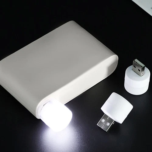 4x Mini USB Night Light Table Reading Lamp LED Computer Mobile Power Plug