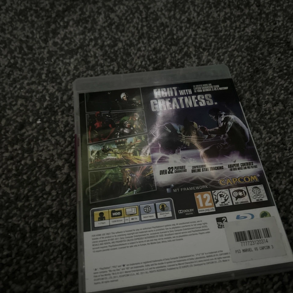 marvel vs capcom 3 ps3 sealed - Image 2 of 3