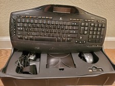Logitech Cordless Desktop Keyboard Mouse Combo MX5500 Poor Condition