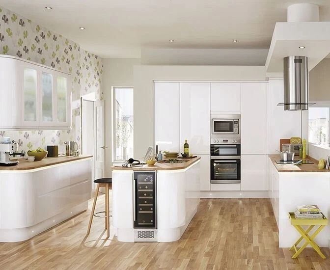 FTK Howdens Discontinued Bayswater Gloss white Kitchen eBay