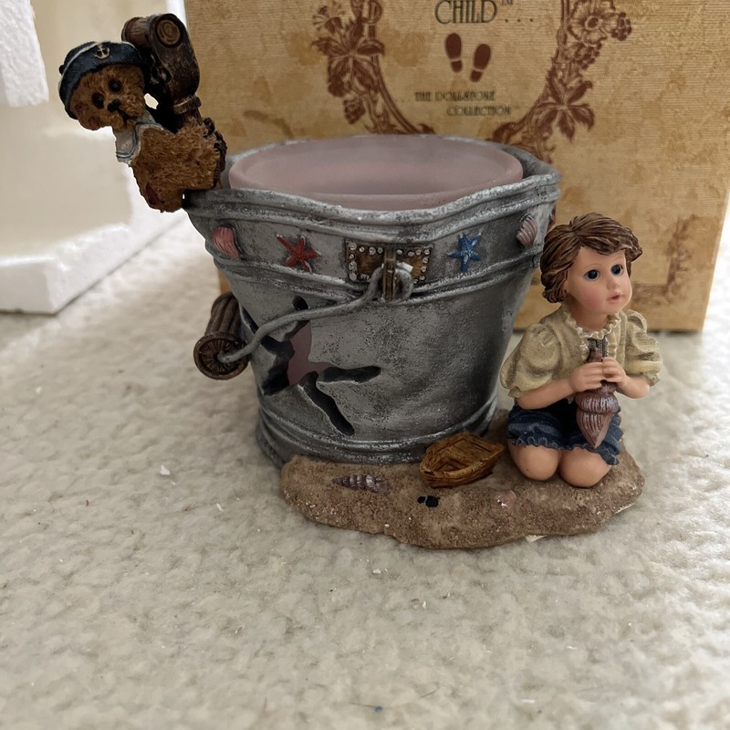 Boyd’s Bear Yesterday’s Child Lucinda And Dawn By The Sea Candle Holder 