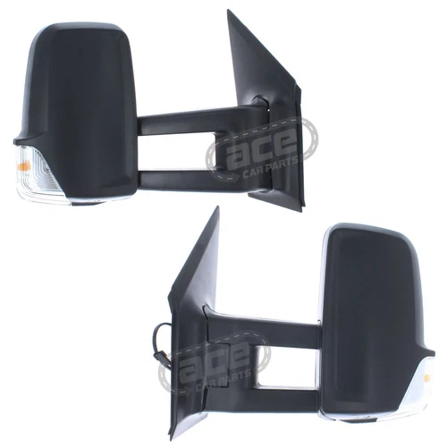 Manual Long Arm Wing Door Mirrors Mercedes Sprinter Chassis Cab 2006-2019 1 Pair