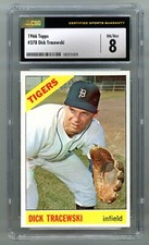 1966 Topps #378 Dick Tracewski CSG 8 NM/MINT #1023731070