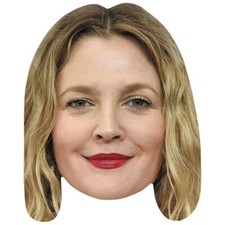 Drew Barrymore Lipstick Celebrity Mask, Flat Card Face