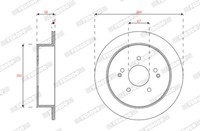 Ferodo 2X Bremsscheiben Hinten Voll Beschichtet FüR Ssangyong Korando Actyon II