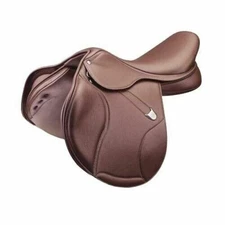 New Brown Leather Jumping / Close Contact with Changeable Gullet Horse Saddle