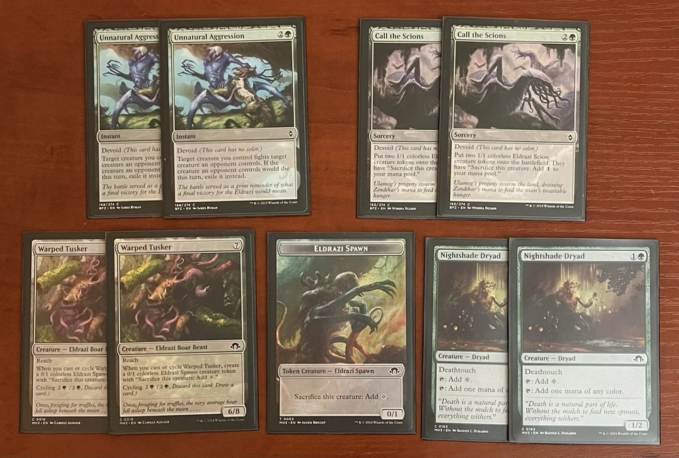 MTG 60 Card Deck ELDRAZI SIMIC SCIONS Custom Deck Sleeved With Box - Image 4 of 4