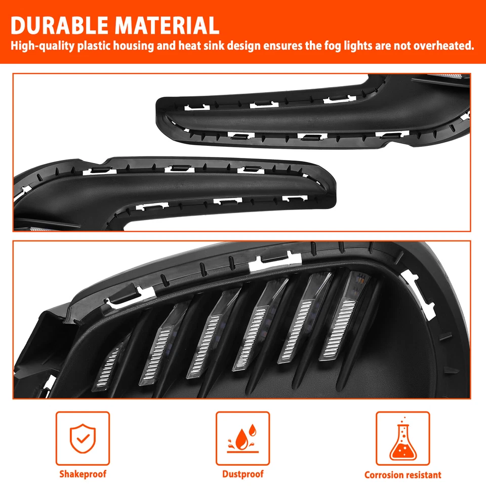 Par de luces antiniebla secuenciales DRL para Hyundai Elantra 2016-2018 Foto 4 de 4