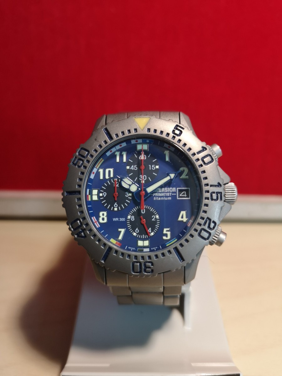 IMMERSION PRIMATIST CHRONO TITANIUM 300 WR | eBay