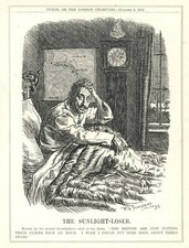 British PROPAGANDA Cartoon WW 1 - KAISER WILHELM I - Daylight Savings Time 1916
