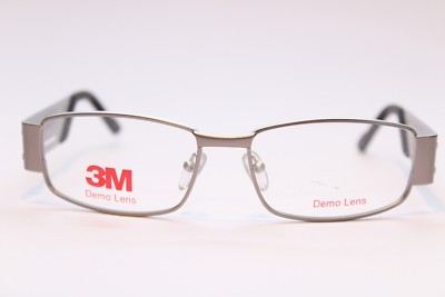  Herren Brille 3M 787-2 Gunmetall Silber 57[]16 Eckig Metall  