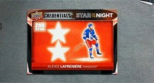 2021-22 Upper Deck Credentials 2nd Star of the Night #2S-4 Alexis Lafreniere