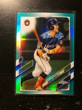 2021 Topps Chrome Kenshi Sugiya Aqua Refractor Parallel /199 Card #212 PWE