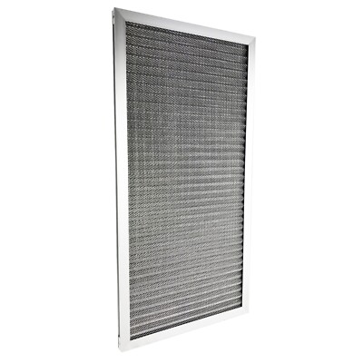 Aluminum Electrostatic Air Filter (12'' x 24'' x 1''), Washable Furnace Air Filter
