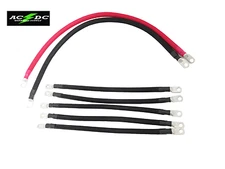 # 2 Awg HD Golf Cart Battery Cable 7 pc BRAIDED Set Club Car 48 Volt Wire Kit 
