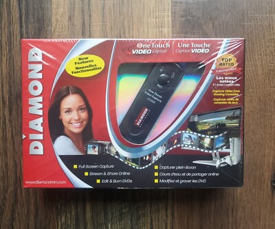 Diamond VC500 USB 2.0 One Touch VHS to DVD or PC Video Capture Device New Sealed