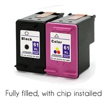 2 pack 61XL Black & Color Ink cartridge for HP Envy Deskjet Officejet Passbook