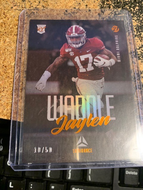 2021 PANINI LUMINANCE JAYLEN WADDLE ROOKIE 10/50 ~ #175 SP