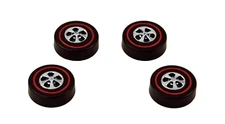 4 Brightvision Redline Wheels – 4 Large Bright Chrome Cap Style Wheels