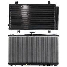 AC Condenser & Aluminum Radiator Cooling Kit For 2013-2017 Toyota Avalon Camry